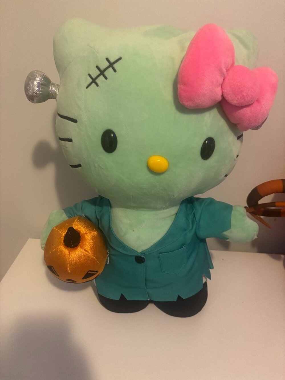 Sanrio Halloween Hello Kitty Frankenstein plush door greeter